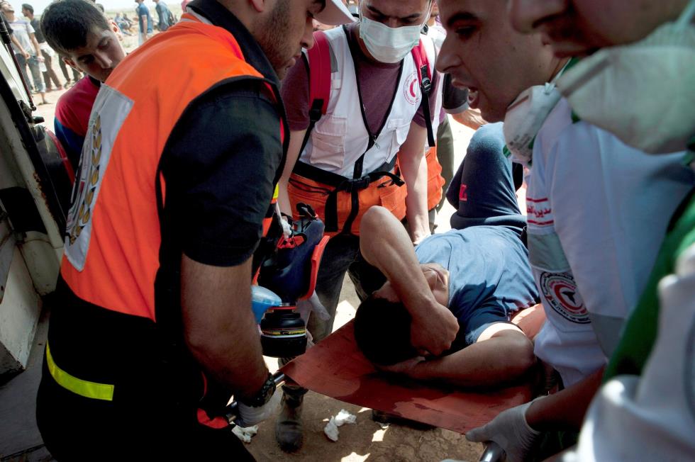 Protest at Gaza-Israeli border