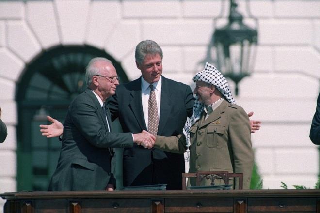 Clinton, Arafat, and Rabin