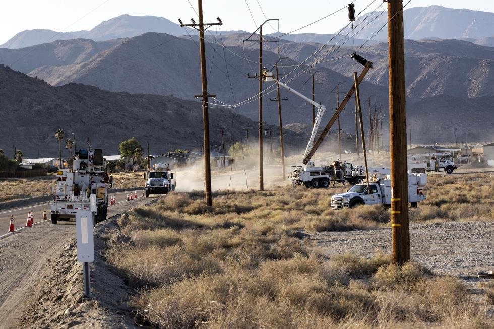 Earthquake aftermath in California