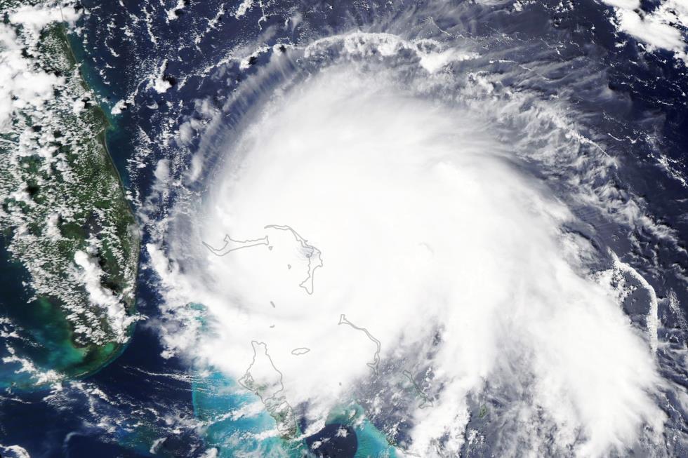 Hurricane Dorian pounds the Bahamas