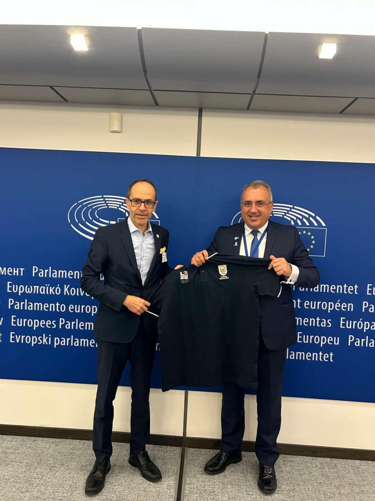 Σειρά συναντήσεων του Προέδρου της Κυπριακής Ολυμπιακής Επιτροπής με Ευρωβουλευτές στις Βρυξέλλες
